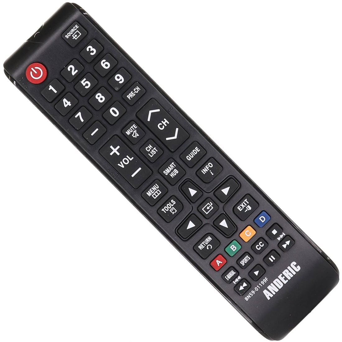 Anderic BN5901199F Replacement TV Remote Control for Samsung BN59 - 01199F and Similar Models
