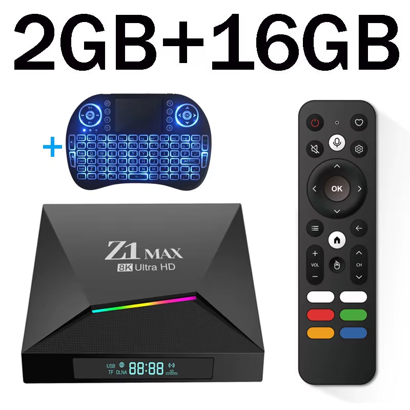 Z1 MAX - Android 15 - Media Player - with 8K / Dual-Band WiFi / Bluetooth 5