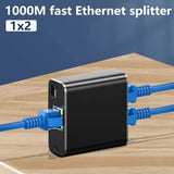 Gigabit RJ45 Ethernet Splitter Adapter