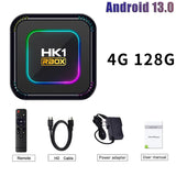 HK1 RBOX K8 - Android 13 - Media Player - with 8K / WiFi 6 - 4GB RAM / 128GB Storage