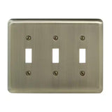 Brass 3-Gang Toggle Wall Plate (1-Pack)