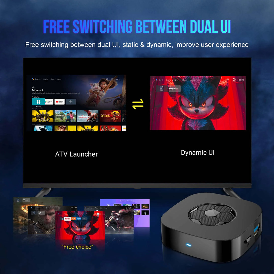 T1 ULTRA - Android 16 - Media Player - with 8K / WiFi 6 - 8GB RAM / 128GB Storage