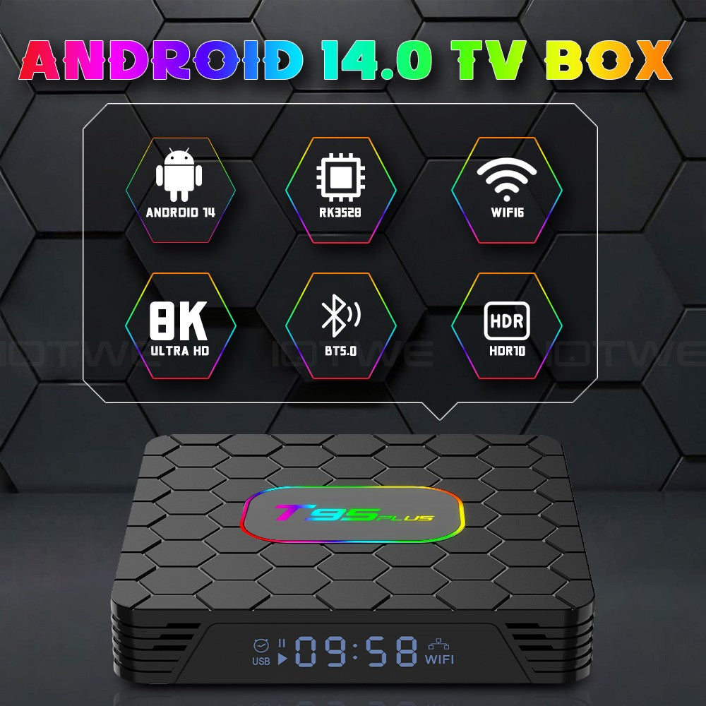 Smart Android - Android 14 - Media Player - with WiFi 6 - 128GB RAM / 64GB Storage