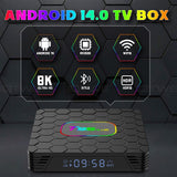 Smart Android - Android 14 - Media Player - with WiFi 6 - 128GB RAM / 64GB Storage