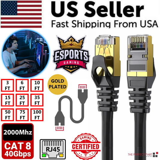 Cat8 Ethernet Network Cable / Adapter - DAB Media Solutions