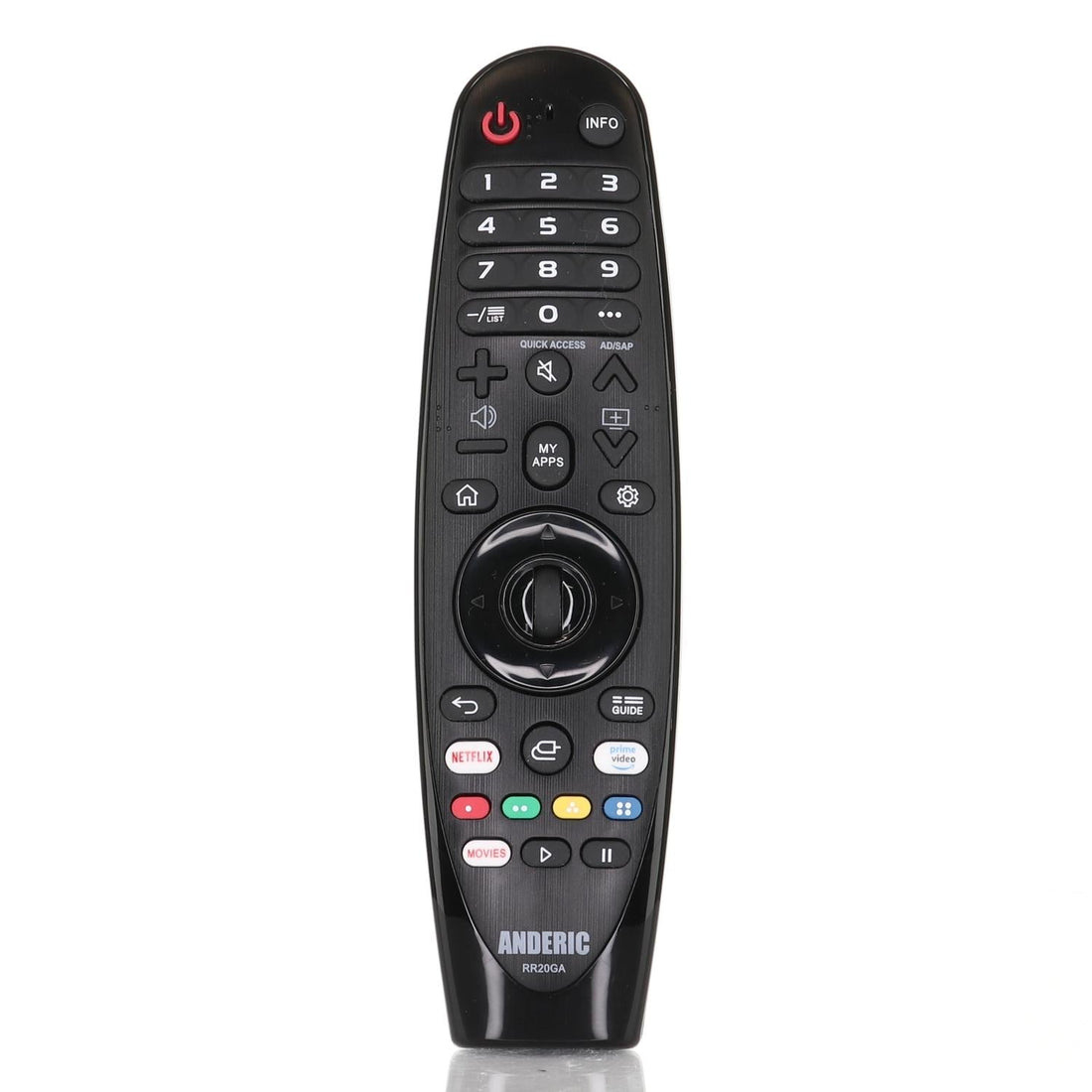 Anderic RR20GA Replacement Magic Remote Control for all LG Smart TVs - No Voice or Mouse Function - AN - MR20GA, AN