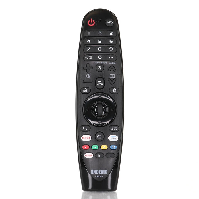 Anderic RR20GA Replacement Magic Remote Control for all LG Smart TVs - No Voice or Mouse Function - AN - MR20GA, AN