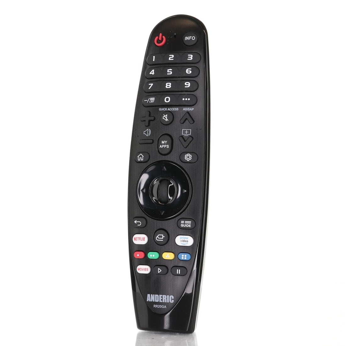 Anderic RR20GA Replacement Magic Remote Control for all LG Smart TVs - No Voice or Mouse Function - AN - MR20GA, AN