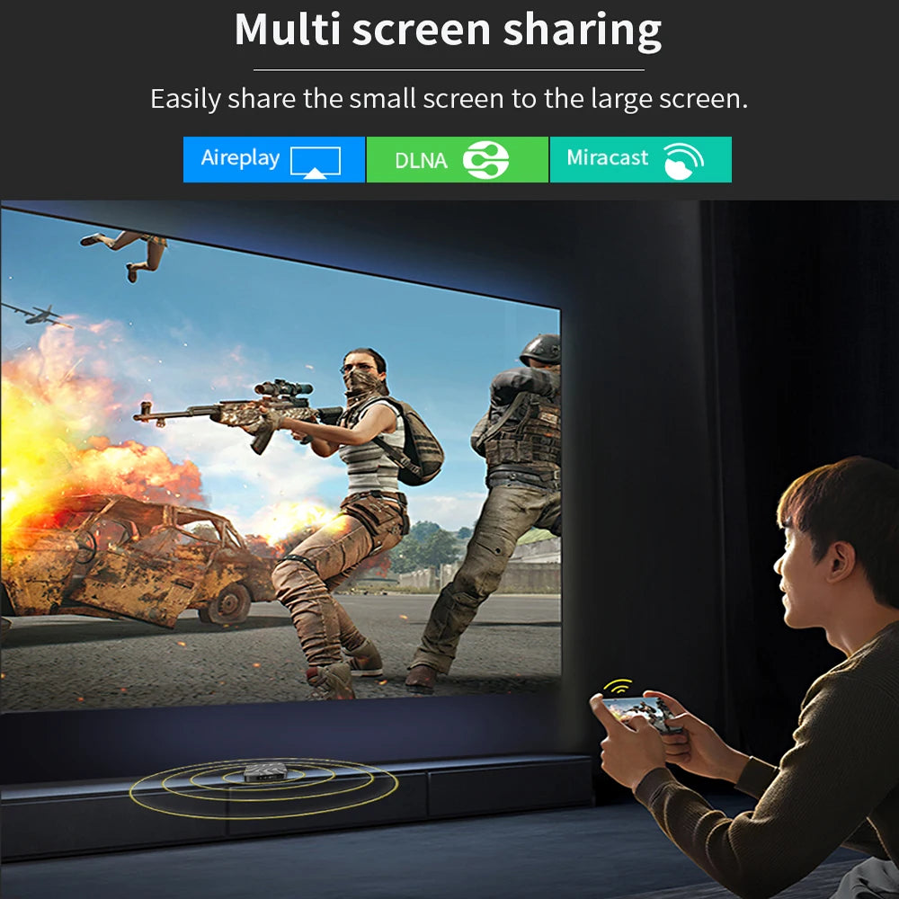 T95 MAX - Android 16 - Media Player - with 8K / WiFi 6 / Bluetooth 6 - 8GB RAM / 128GB Storage