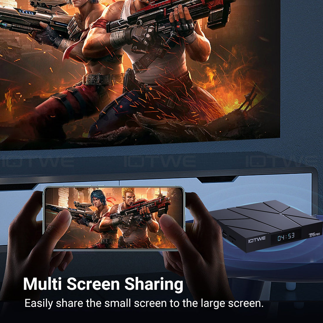 Smart Android - Android 14 - Media Player - with WiFi 6 - 128GB RAM / 64GB Storage
