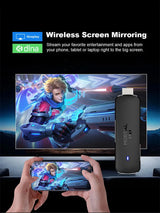 Q8 - Android 14 - Streaming Stick - with 8K / WiFi 6 / Voice Remote - 8GB RAM / 16GB Storage