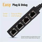 Gigabit RJ45 Ethernet Splitter Adapter