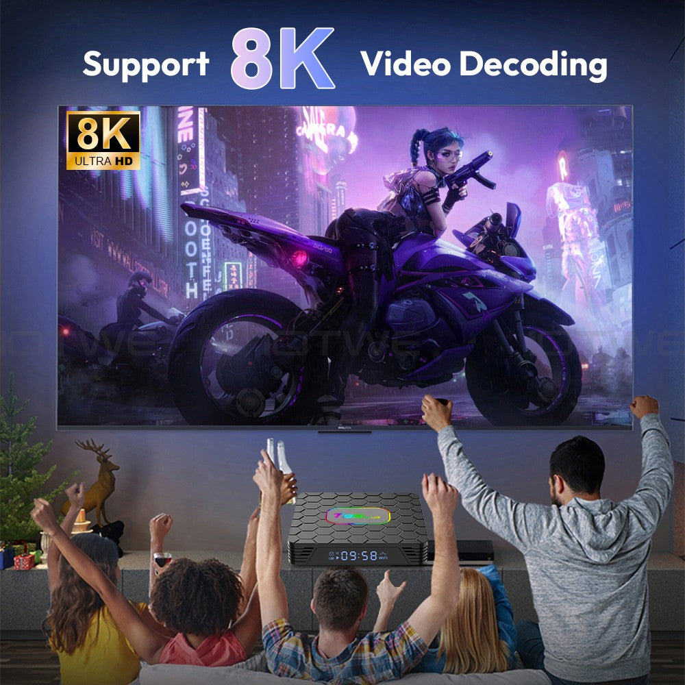 Smart Android - Android 14 - Media Player - with WiFi 6 - 128GB RAM / 64GB Storage