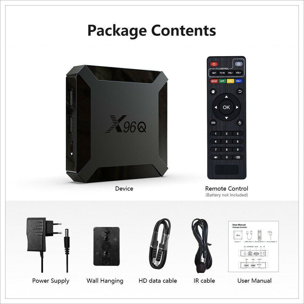 Smart Android - Android 14 - Media Player - with WiFi 6 - 128GB RAM / 64GB Storage