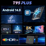 Smart Android - Android 14 - Media Player - with WiFi 6 - 128GB RAM / 64GB Storage
