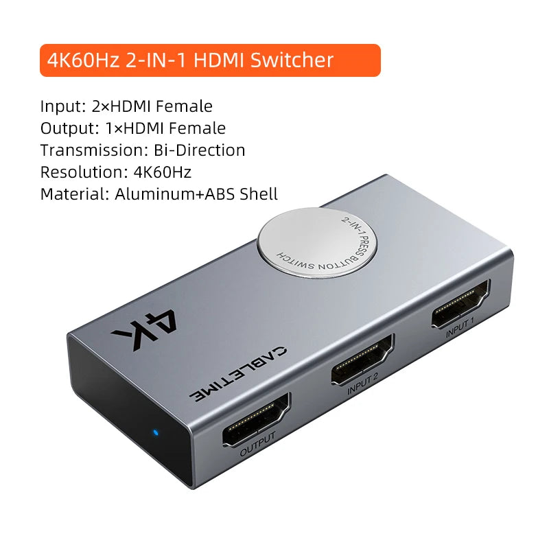 4K Bi-Directional HDMI Switch / Splitter