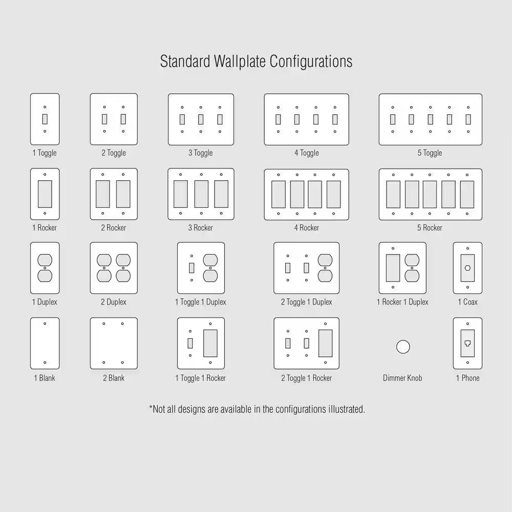 Ascher 3 Gang Toggle Steel Wall Plate - White