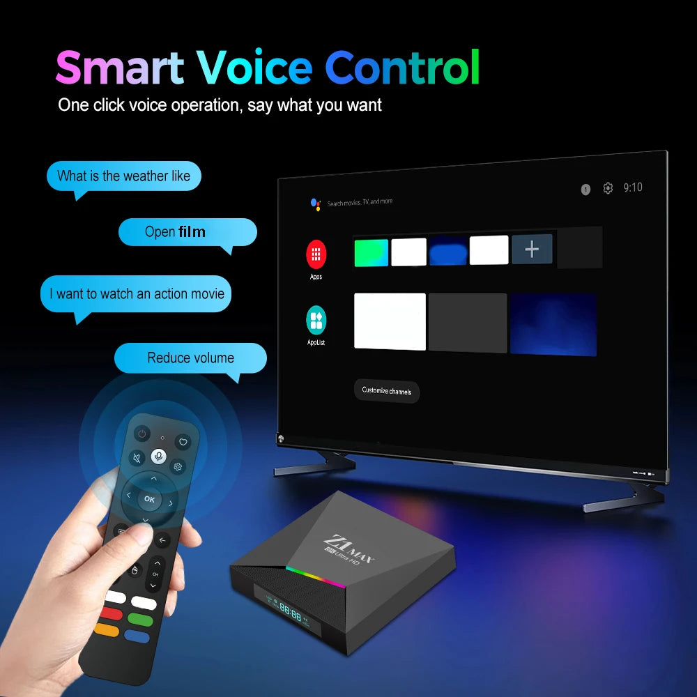 Z1 MAX - Android 15 - Media Player - with 8K / Dual-Band WiFi / Bluetooth 5