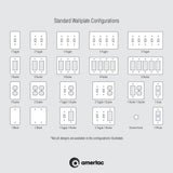 Diamond Plate 2 Gang 1-Toggle and 1-Duplex Aluminum Wall Plate - Aluminum