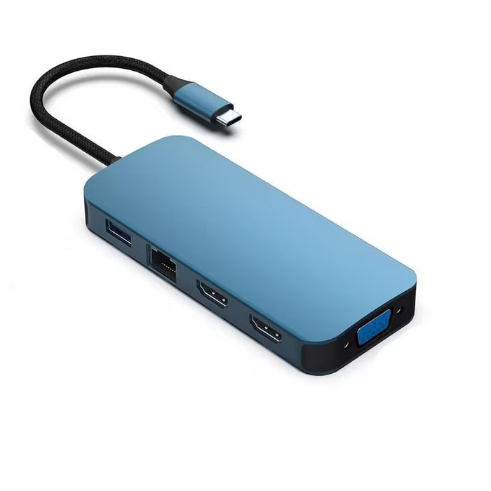 11-in-1 USB-C Docking Station with HDMI, VGA, Ethernet and PD