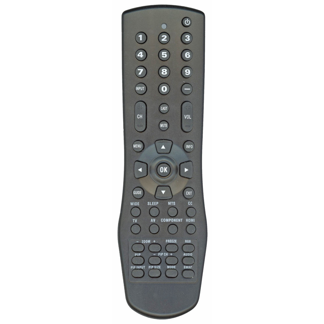 Vizio VR10 Standard TV Remote Control - IR - L98GRABD7NEVZJ
