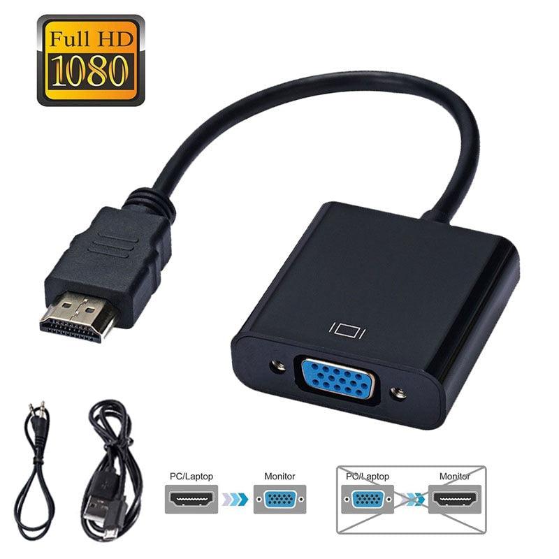 HDMI to VGA Adapter Cable - 1080p
