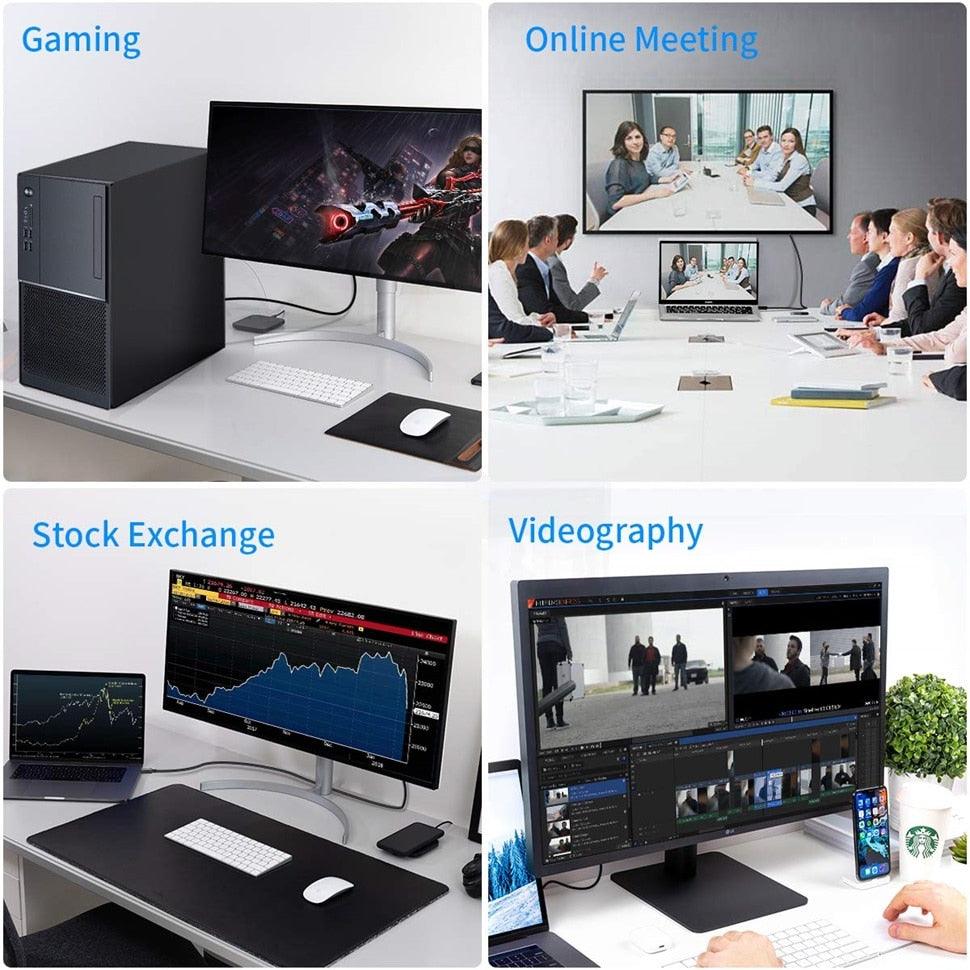 High Bandwidth 8K Display port cable to display port 4K@60Hz For PC Laptop Monitor Projector