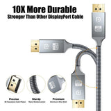 High Speed Display Port TV Cable Audio 8K Video Cable Compatible For PC And Laptop Portable Projector...