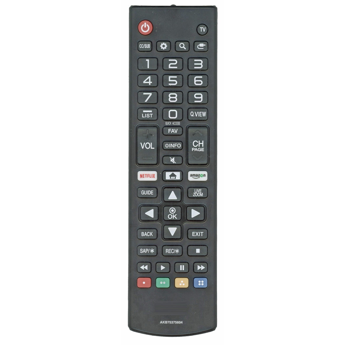 LG AKB75375604 TV Remote Control - IR - Netflix - Prime Video - AGF76631070