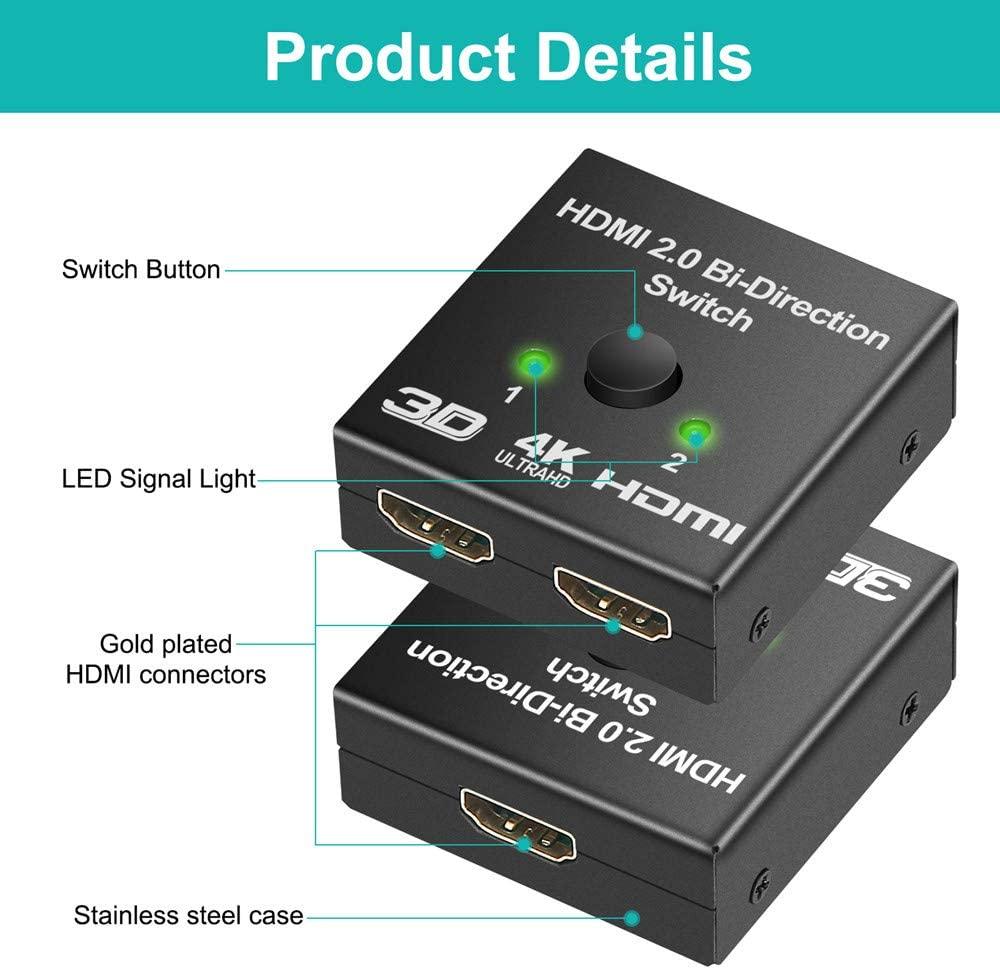 4K Bi-Directional HDMI Switch / Splitter