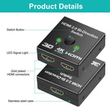 4K Bi-Directional HDMI Switch / Splitter