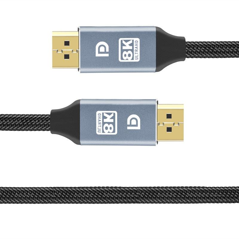 1m/2m/5m High Speed 1.4Gbp Slim and Flexible Ultra HD 8K 4K 144Hz 165Hz Display Port Adapter For Monitor...