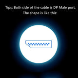 1m/2m/5m High Speed 1.4Gbp Slim and Flexible Ultra HD 8K 4K 144Hz 165Hz Display Port Adapter For Monitor...