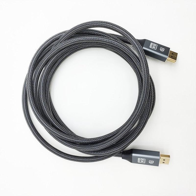 1m/2m/5m High Speed 1.4Gbp Slim and Flexible Ultra HD 8K 4K 144Hz 165Hz Display Port Adapter For Monitor...