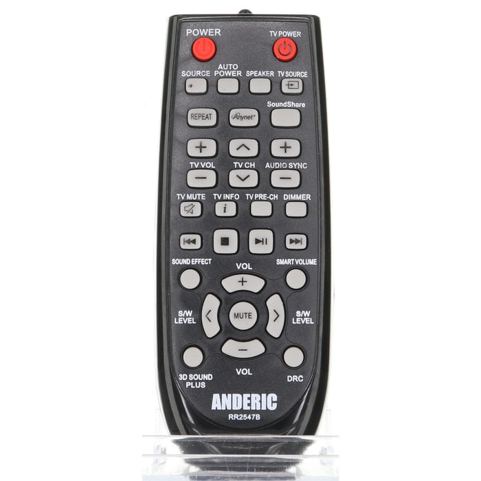 Anderic RR2547B Replacement Sound Bar Remote Control for Samsung AH59 - 02547B, AH59 - 02380A, AH59