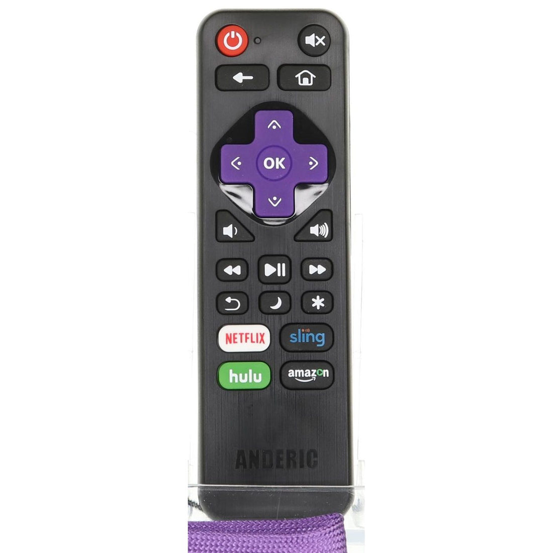 Anderic RRLF16 Replacement Remote Control for Roku TVs such as ONN, Hisense, Philips, TCL, RC - AFIR, RC - ALIR, RC280
