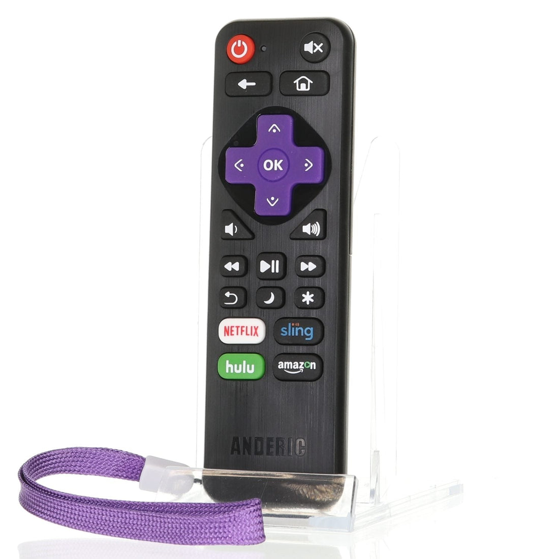 Anderic RRLF16 Replacement Remote Control for Roku TVs such as ONN, Hisense, Philips, TCL, RC - AFIR, RC - ALIR, RC280