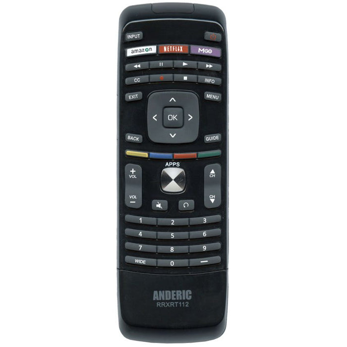 Anderic RRXRT112 Replacement Remote Control for Vizio TV - XRT112