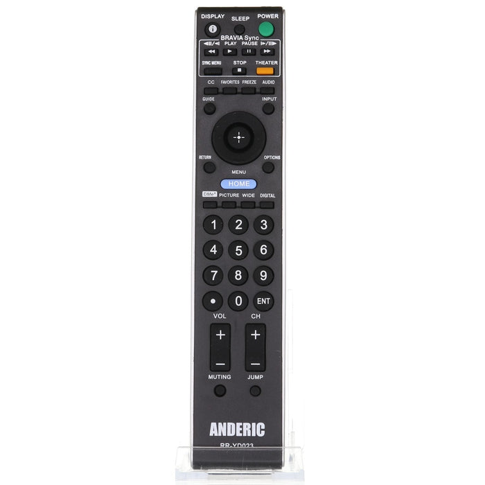 Anderic Replacement Remote Control for Sony Smart Bravia TV's - for RM - YD023 and others - RRYD023