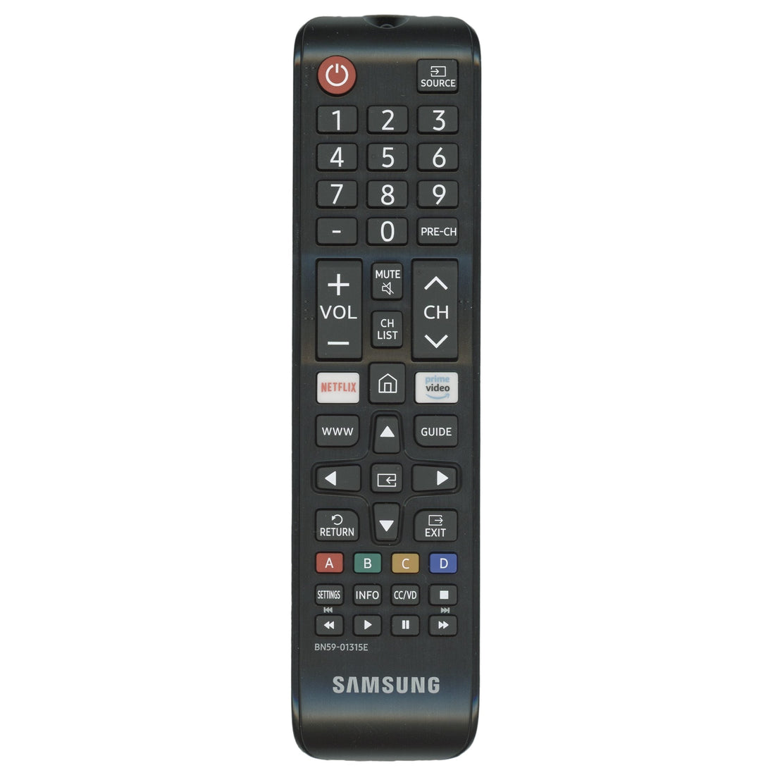 Samsung BN59 - 01315E Smart TV Remote Control - IR - NETFLIX - Prime Video - 2019 - BN5901315E