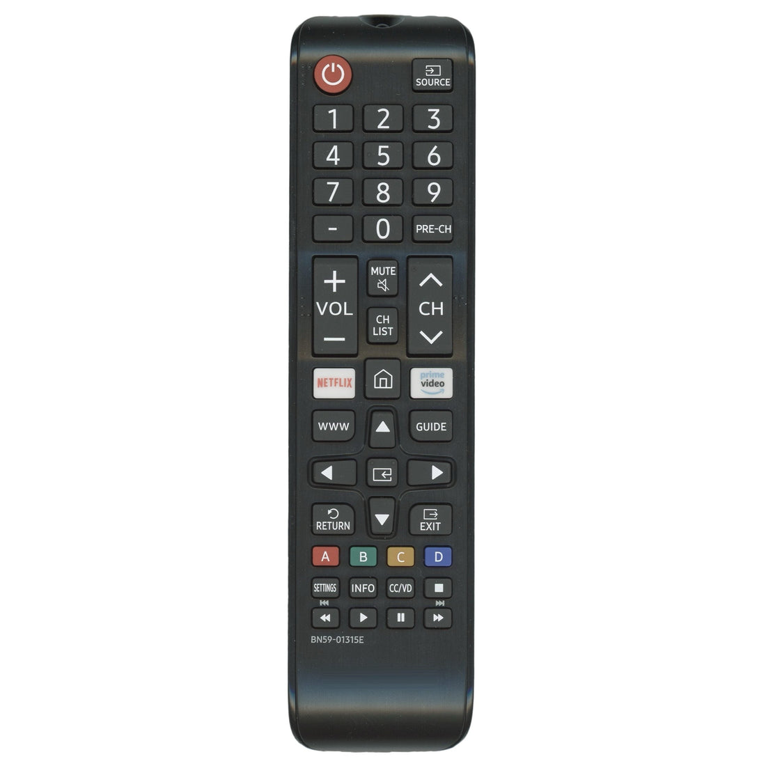 Samsung BN59 - 01315E Smart TV Remote Control - IR - NETFLIX - Prime Video - 2019 - BN5901315E