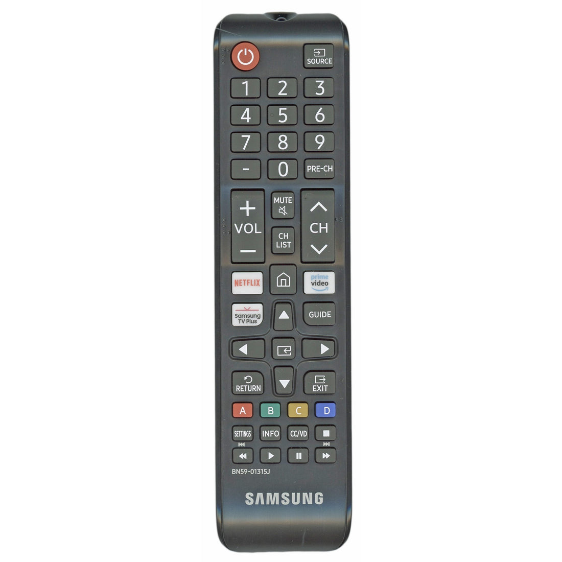Samsung BN59 - 01315J for 2018 TV Remote Control - 4K Crystal UHD HDR - Netflix - Prime Video - Samsung TV Plus