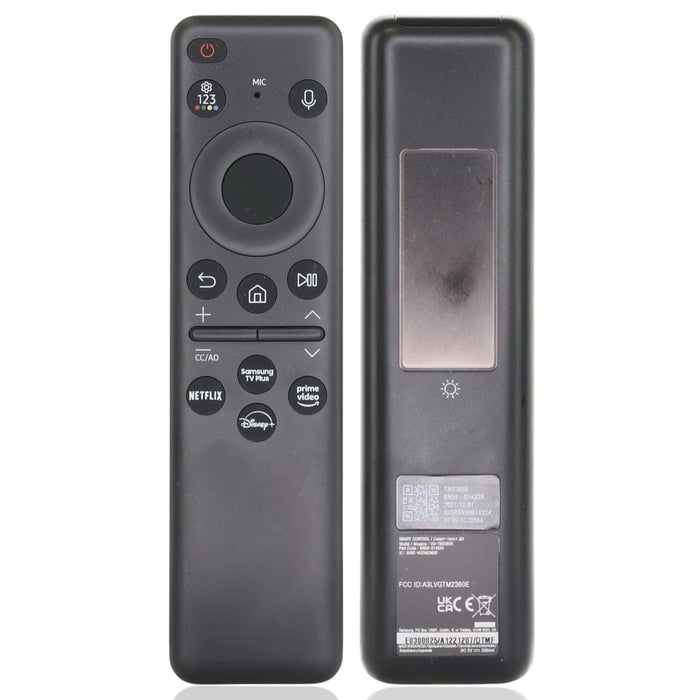 Samsung BN59 - 01432A / TM2360E 2023 SOLAR SMART TV Remote Control - Samsung TV Plus - Netflix - Prime - Disney +