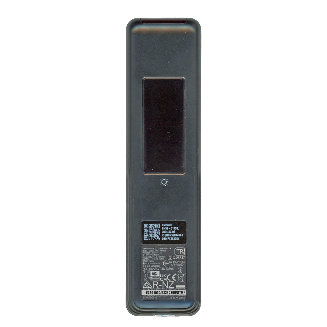 Samsung BN59 - 01432J Solar Cell Voice Smart TV Remote Control - RF & IR - 2023 - BN5901432J
