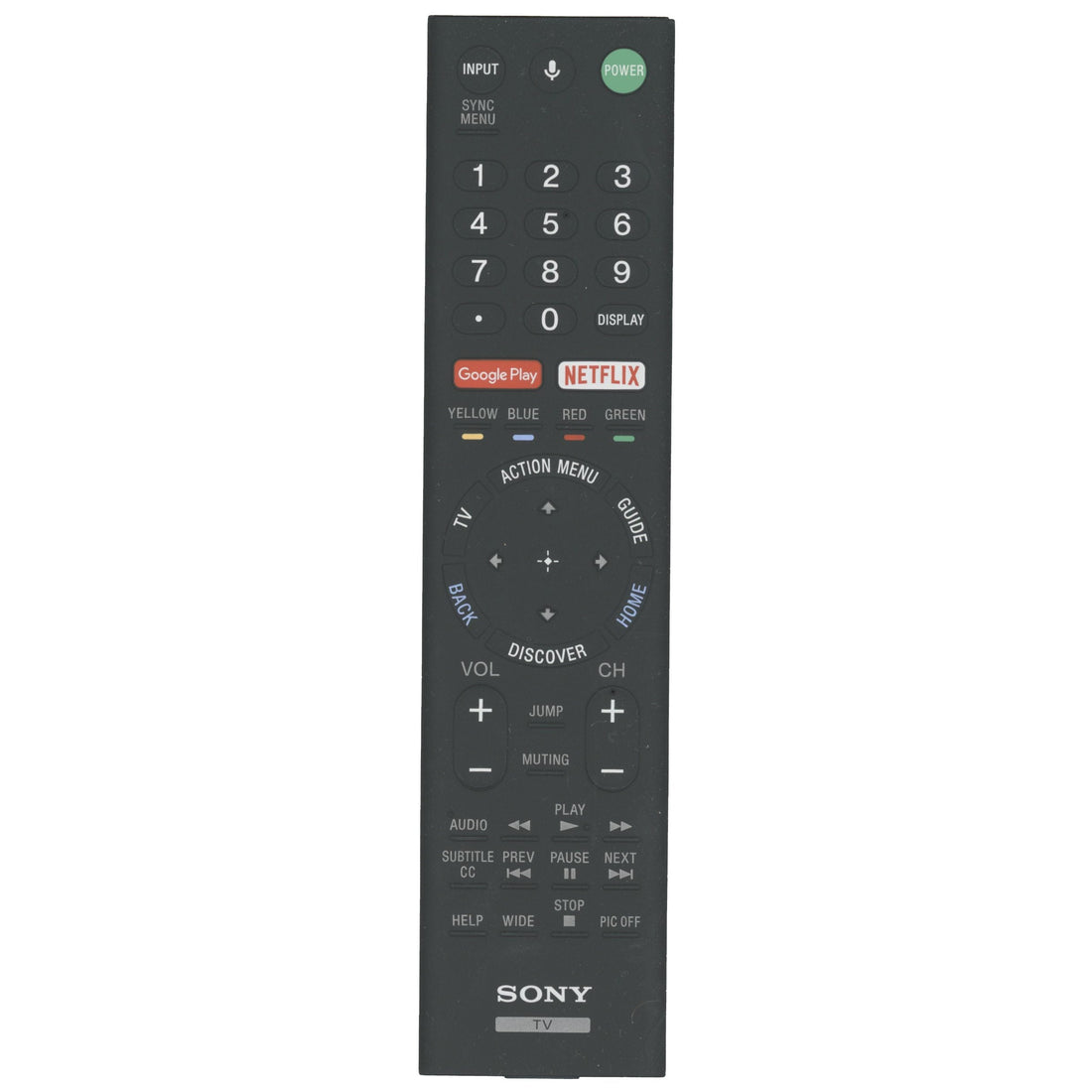 Sony RMF - TX201U Smart Google TV Remote Control - RF - Voice - 1 - 493 - 221 - 11