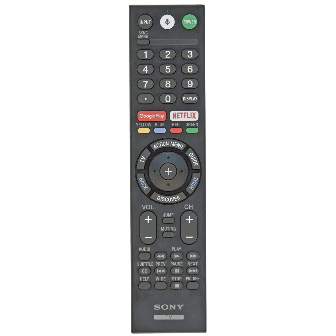 Sony RMF - TX300U Bravia TV Remote Control - Smart - RF and IR - Google Voice - 1 - 493 - 318 - 11