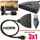 4K 3-Port HDMI Switch / Splitter