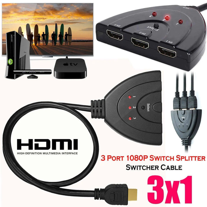 4K 3-Port HDMI Switch / Splitter
