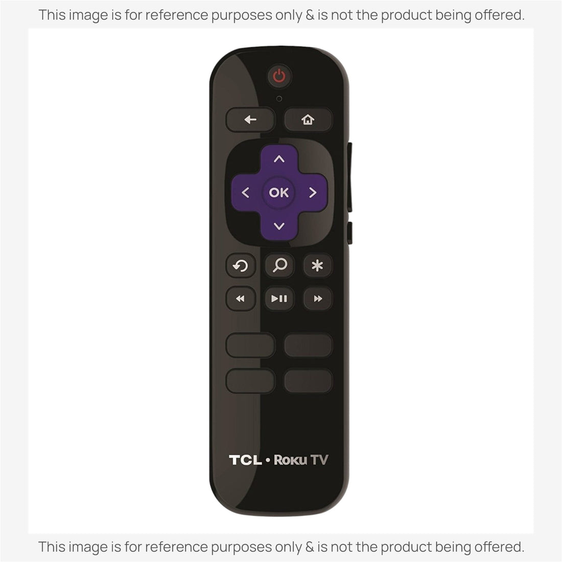 Replacement TCL BRC64 Roku TV Remote Control 06 - RFZNWF - BRC64 [RCGZ1, NO HEADPHONE JACK]