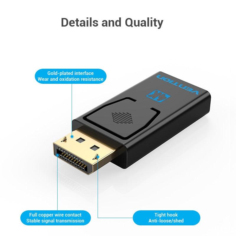 DisplayPort to HDMI 4K Adapter Cable